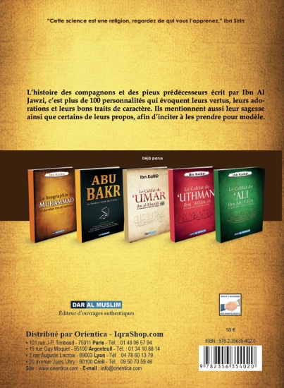 HISTOIRES DES COMPAGNONS ET DES PIEUX PRÉDÉCESSEURS