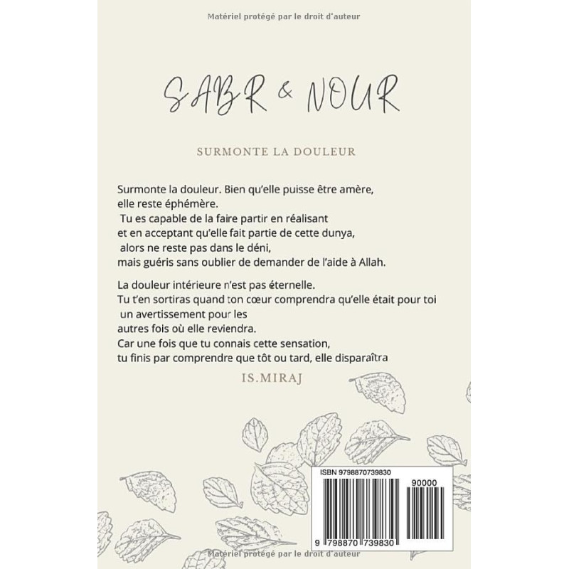 SABR & NOUR - SURMONTE LA DOULEUR
