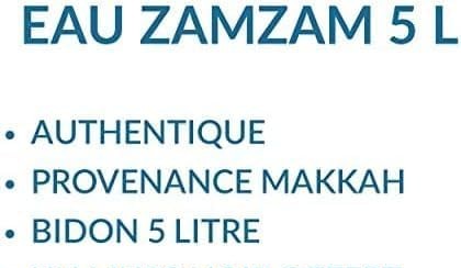EAU DE ZAMZAM PURE & AUTHENTIQUE 5L