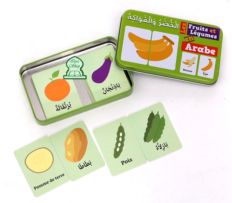 MA BOITE PUZZLE DUO - LES FRUITS ET LEGUMES EN ARABE