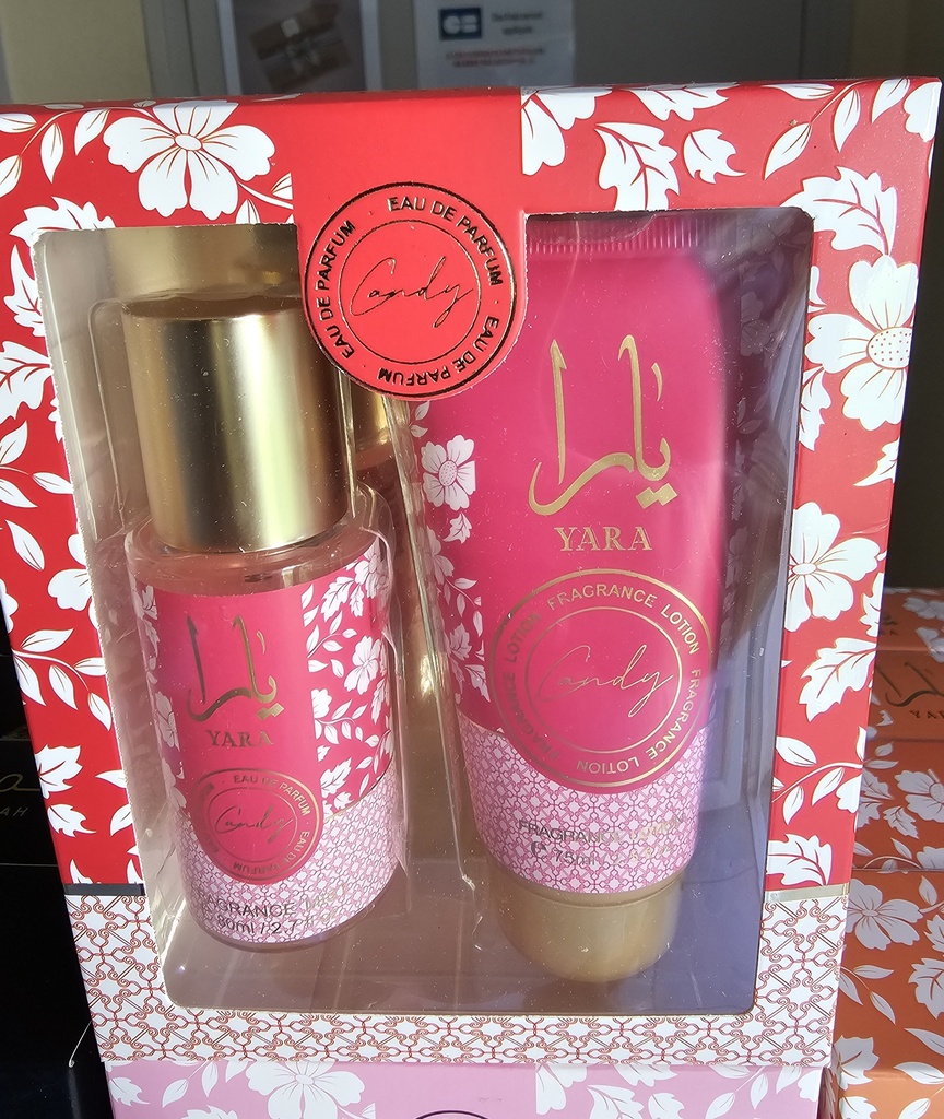 COFFRET YARA CANDY - PARFUM 75ml + LOTION 80ml