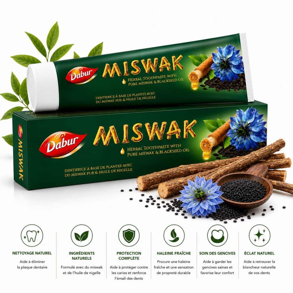 DENTIFRICE MISWAK NIGELLE - DABUR